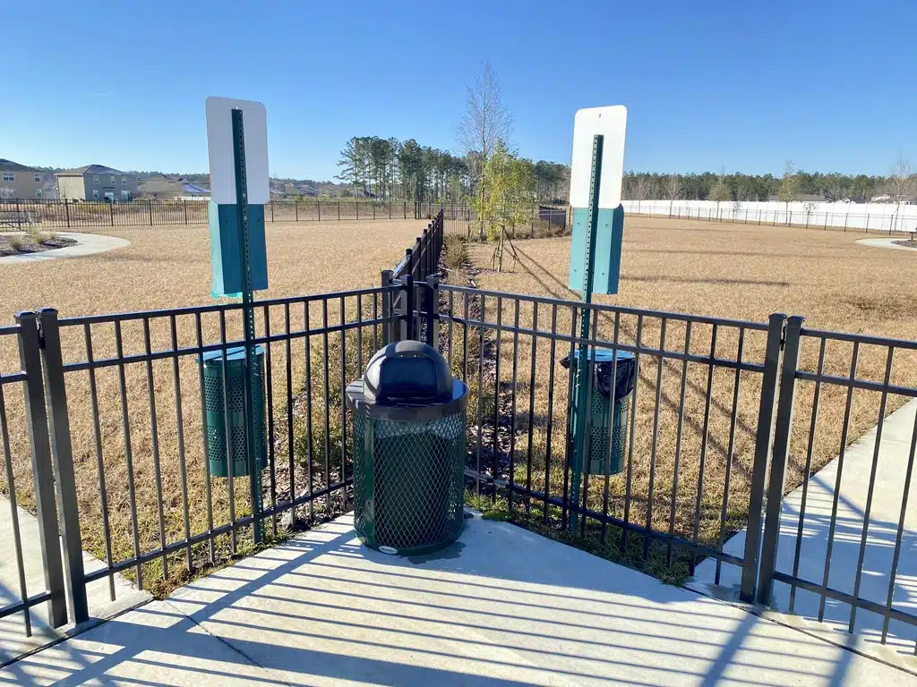 Fenced in park