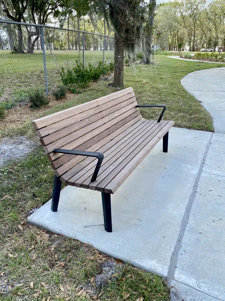 Bench and landscape