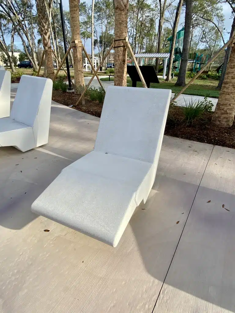 Bench and landscape