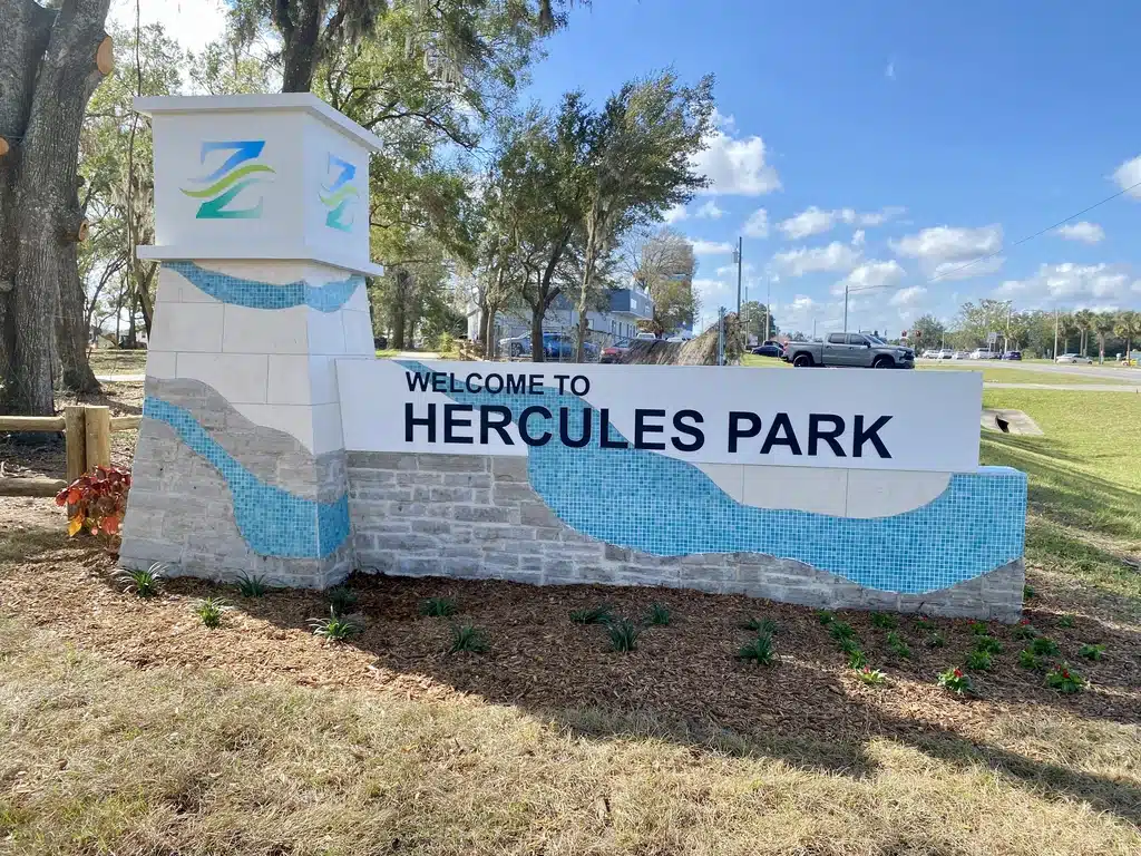 Monument sign