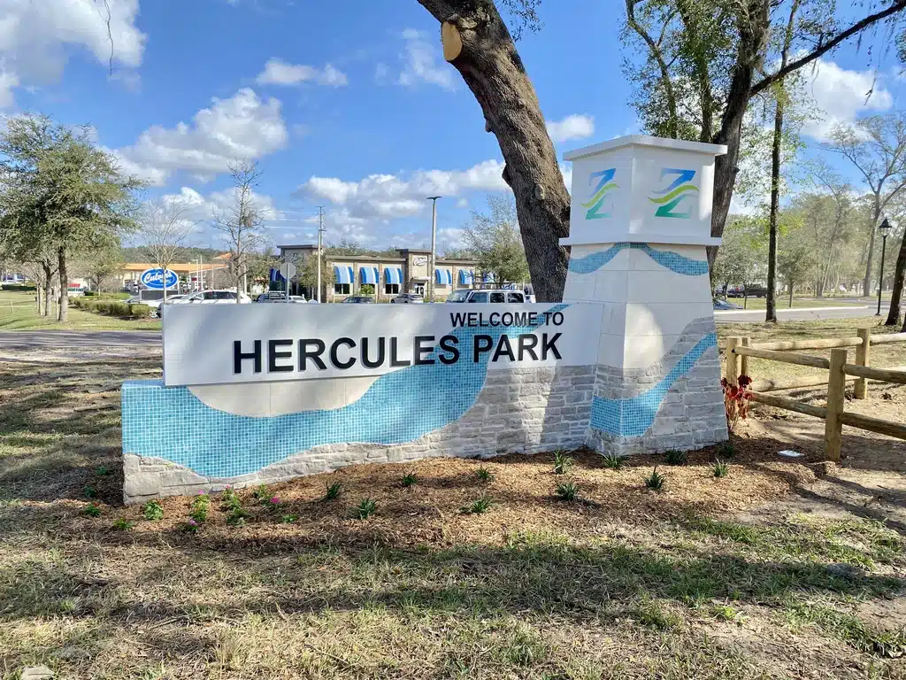 Monument sign
