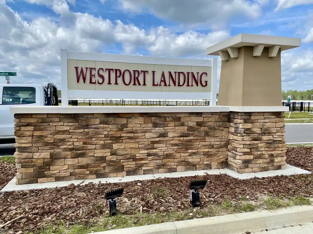 Monument sign
