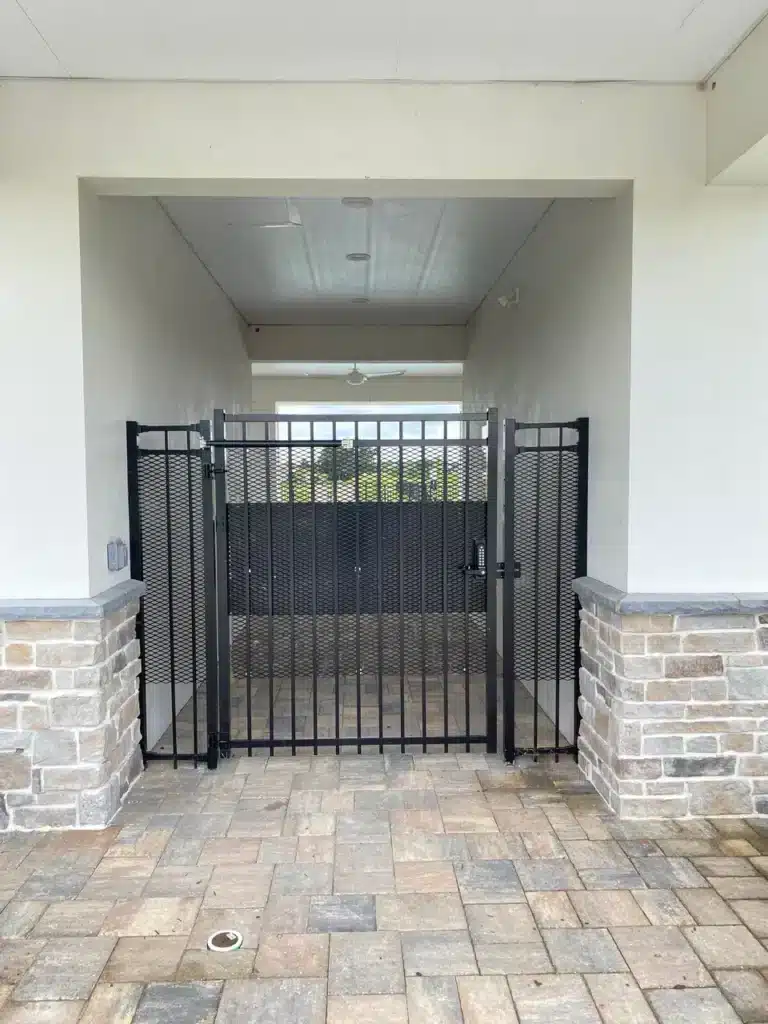 Exterior gate entrance