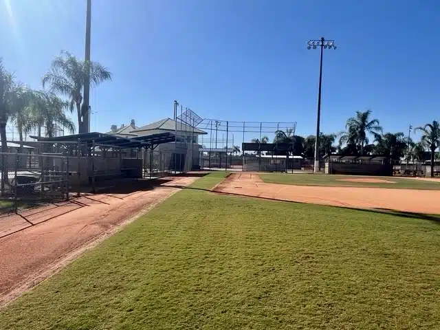 Baseball diamond view