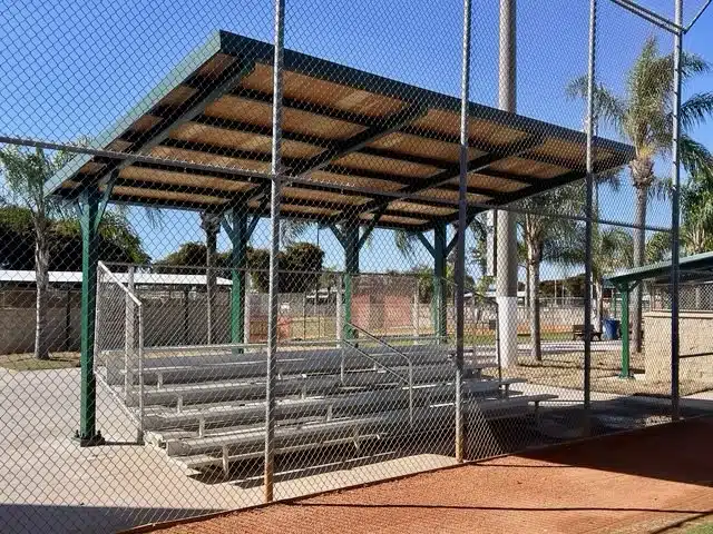 Baseball stands shelter