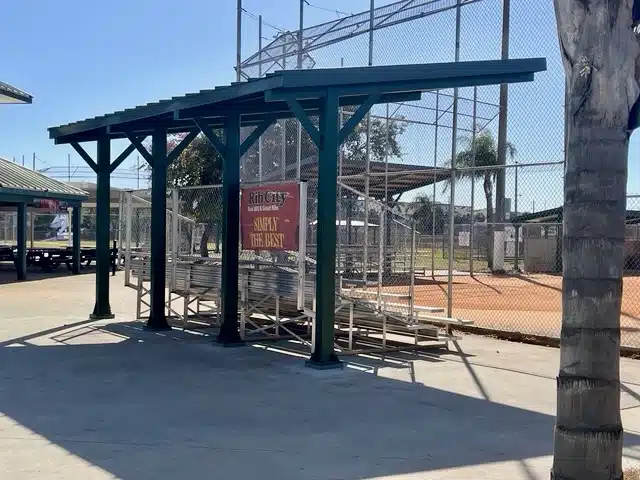 Baseball stands shelter