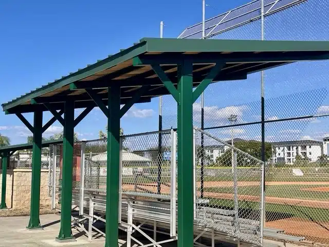 Baseball stands shelter