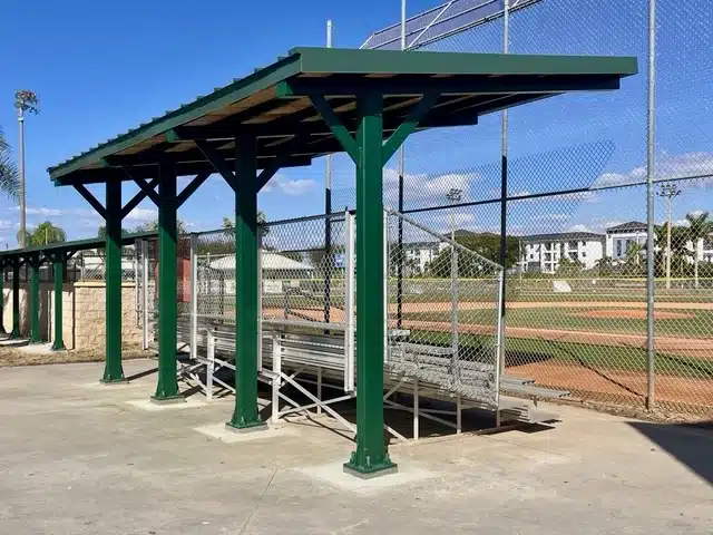 Baseball stands shelter