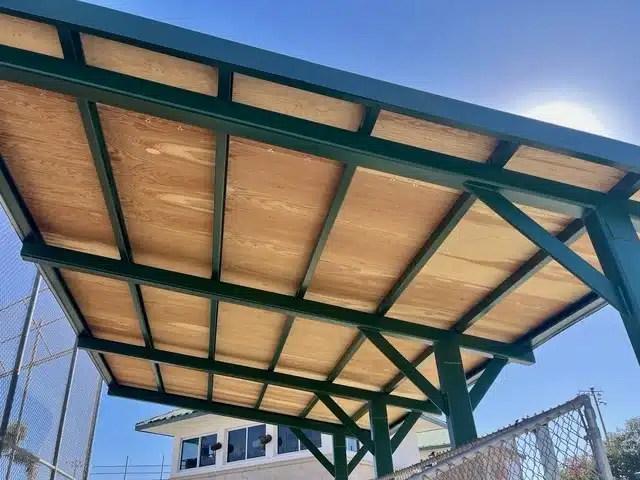 Baseball stands shelter