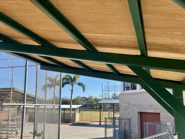 Baseball stands shelter